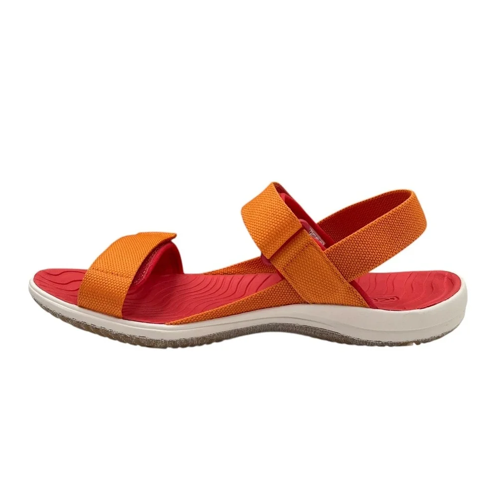 KEEN Youth Girls Sandal Size 7/ Women's 9 Orange Adjustable Open Toe Lightweight